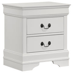 Louis Philippe White 5-piece Eastern King Bedroom Set - Ornate Home
