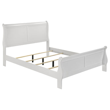 Louis Philippe White 5-piece  Full Bedroom Set - Ornate Home