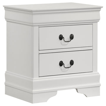 Louis Philippe White 5-piece  Full Bedroom Set - Ornate Home