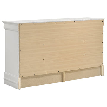 Louis Philippe White 5-piece  Full Bedroom Set - Ornate Home