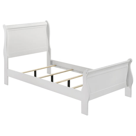 Louis Philippe White 5-pieceTwin Bedroom Set - Ornate Home