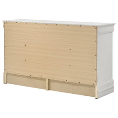 Louis Philippe White  6-drawer Dresser - Ornate Home