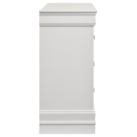 Louis Philippe White  6-drawer Dresser - Ornate Home