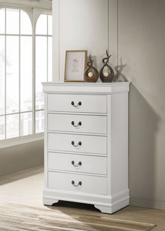 Louis Philippe White Chest - Ornate Home