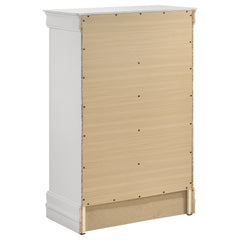 Louis Philippe White Chest - Ornate Home