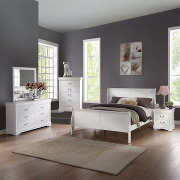 Louis Philippe White Mirror - Ornate Home