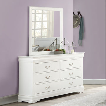 Louis Philippe White Mirror - Ornate Home