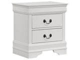 Louis Philippe White Nightstand - Ornate Home