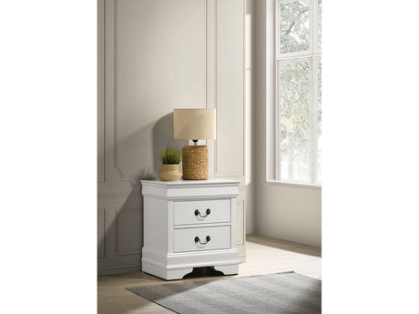 Louis Philippe White Nightstand - Ornate Home