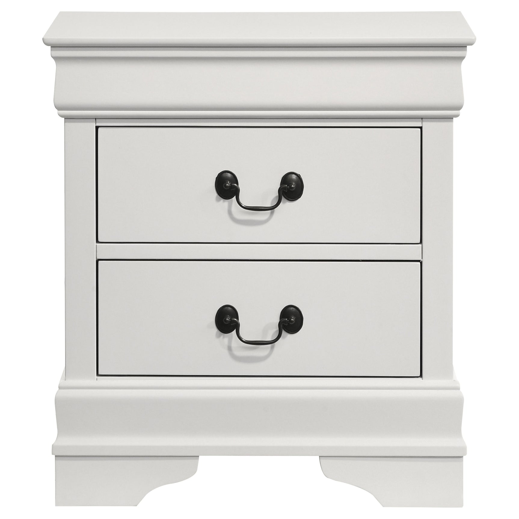 Louis Philippe White Nightstand - Ornate Home