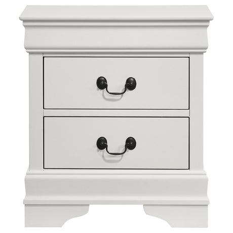 Louis Philippe White Nightstand - Ornate Home