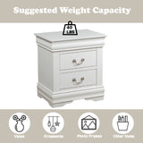 Louis Philippe White Nightstand - Ornate Home