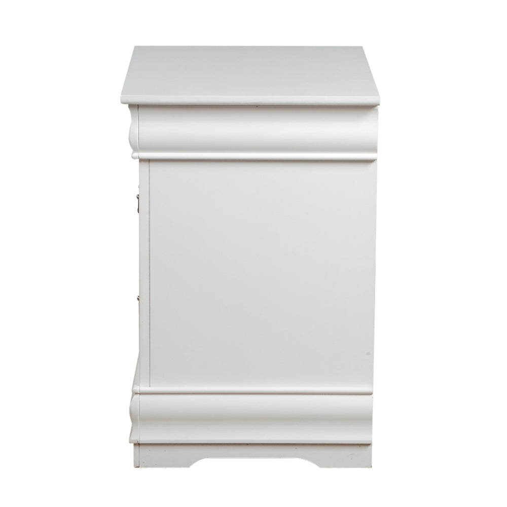 Louis Philippe White Nightstand - Ornate Home