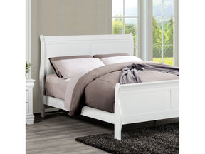 Louis Philippe White Queen Bed - Ornate Home