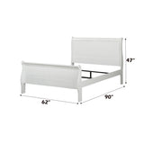 Louis Philippe White Queen Bed - Ornate Home