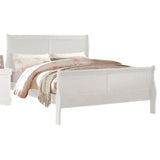 Louis Philippe White Queen Bed - Ornate Home