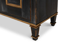 Louis Xvi Black Buffet - Ornate Home