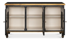 Louis Xvi Black Buffet - Ornate Home