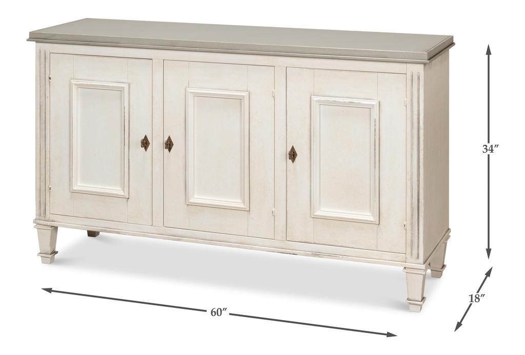 Louis Xvi White Buffet - Ornate Home