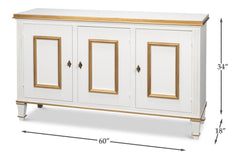 Louis Xvi White Buffet - Ornate Home