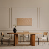 Louise Natural Dining Table - Ornate Home