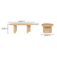 Louise Natural Dining Table - Ornate Home