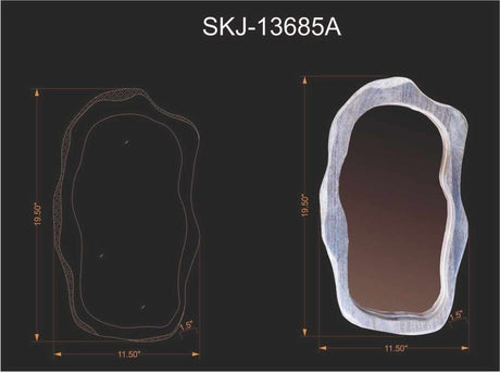 Louiseville Gold Frame Round Mirror - Ornate Home