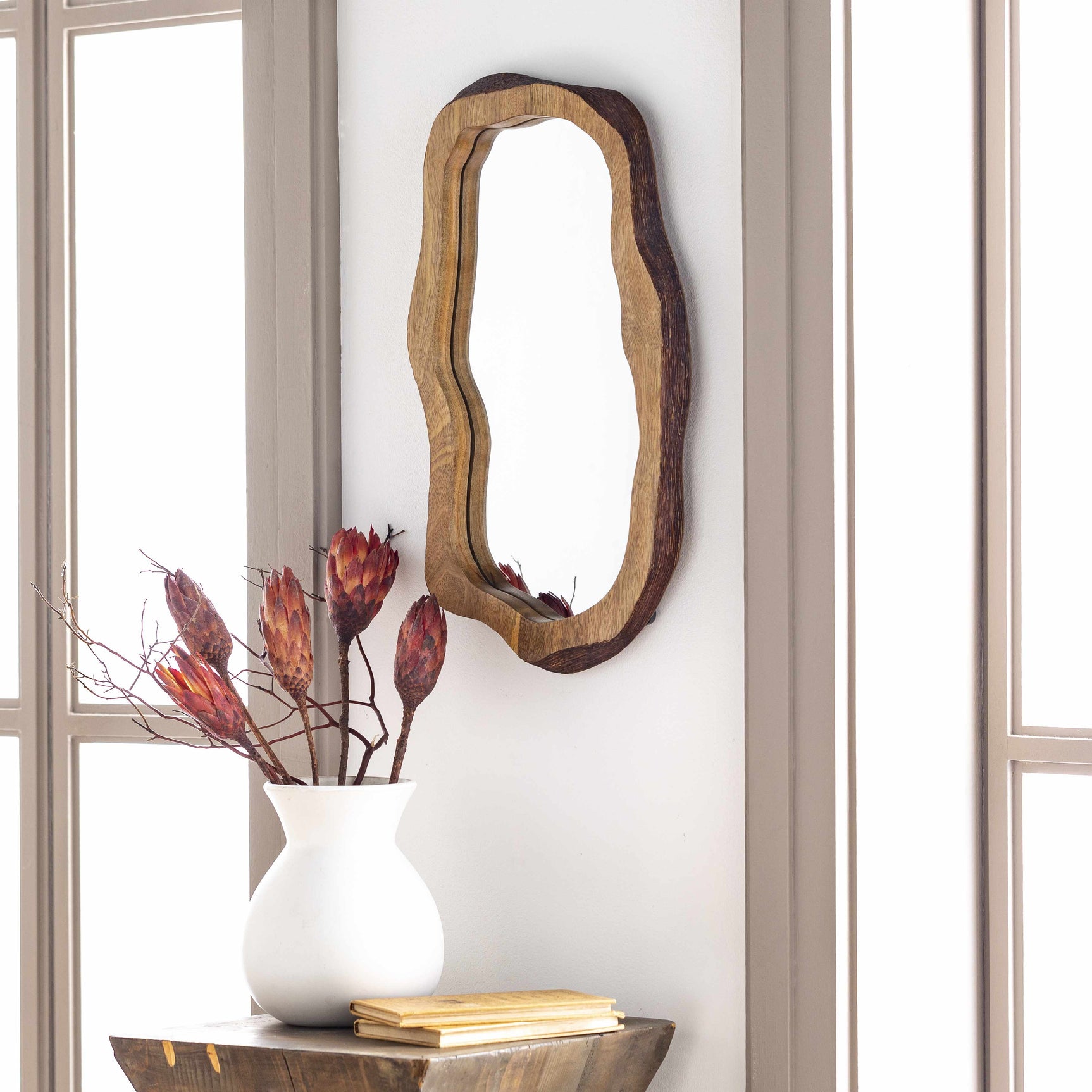 Louiseville Gold Frame Round Mirror - Ornate Home