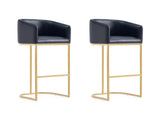 Louvre Barstool in Black (set of 2) - Ornate Home