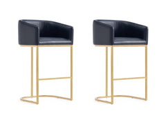 Louvre Barstool in Black (set of 2) - Ornate Home