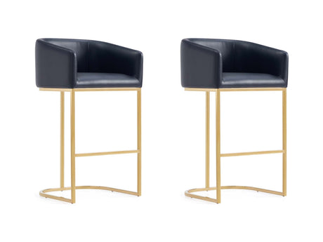 Louvre Barstool in Black (set of 2) - Ornate Home