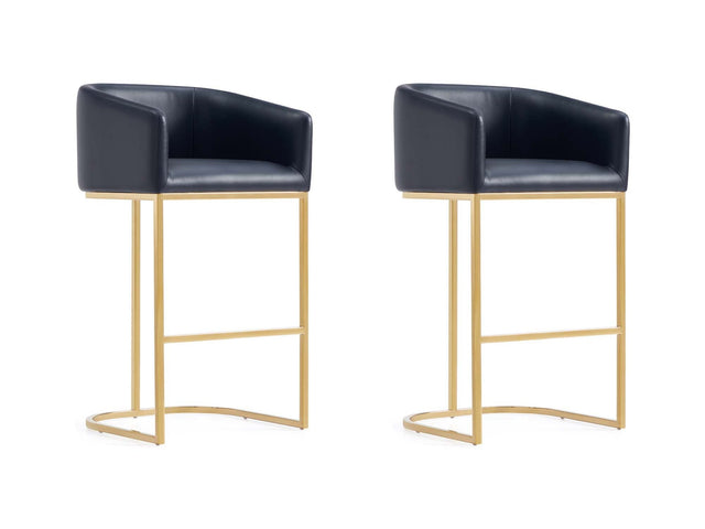 Louvre Barstool in Black (set of 2) - Ornate Home