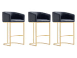 Louvre Barstool in Black (set of 3) - Ornate Home