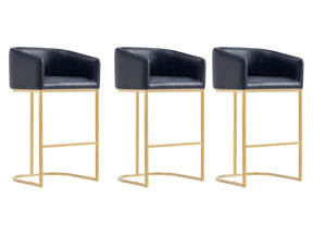 Louvre Barstool in Black (set of 3) - Ornate Home