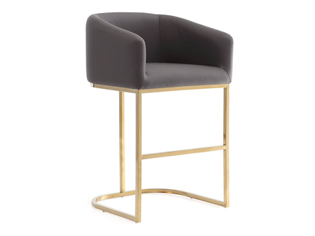Louvre Barstool in Grey and Black - Ornate Home
