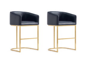 Louvre Counter Stool in Black (set of 2) - Ornate Home