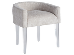 Love Joy Bliss Bubbly Champagne/Lucite Vanity Chair - Ornate Home