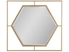Love Joy Bliss Soft Gold Metal Mirror - Ornate Home