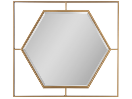 Love Joy Bliss Soft Gold Metal Mirror - Ornate Home