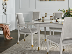 Love Joy Bliss Woven Pewter/Alabaster/Soft Gold Side Chair (Set of 2) - Ornate Home