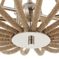 Lovelock Nickel 4 Light Rope Empire Chandelier - Ornate Home