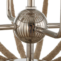 Lovelock Nickel 4 Light Rope Empire Chandelier - Ornate Home