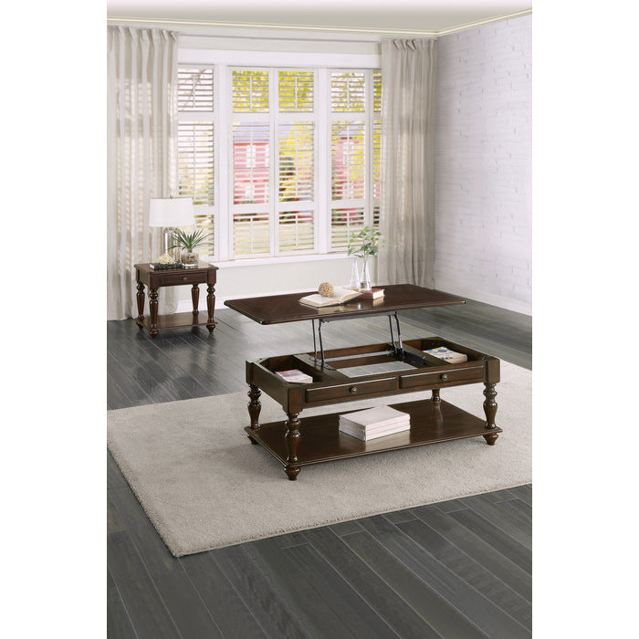 Lovington Espresso Lift Top Cocktail Table - Ornate Home