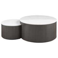 Lowe Charcoal HP0426 Nesting Coffee Table - Ornate Home