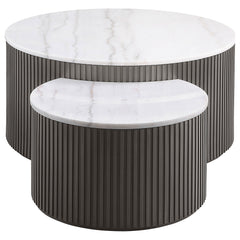 Lowe Charcoal HP0426 Nesting Coffee Table - Ornate Home