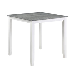Lowell Weathered Gray/White/Gray 5-Piece Pack Counter Height Set - Ornate Home