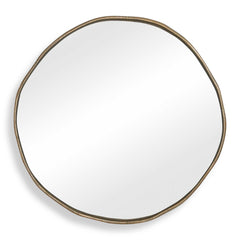 Lowen Brass Round Mirror - Ornate Home