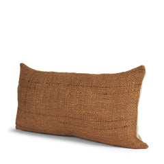 Lowen Copper Rust 14x26 Lumbar Woven Decorative Pillow Cover - Ornate Home
