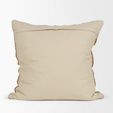 Lowen Copper Rust 22x22 Square Woven Decorative Pillow Cover - Ornate Home