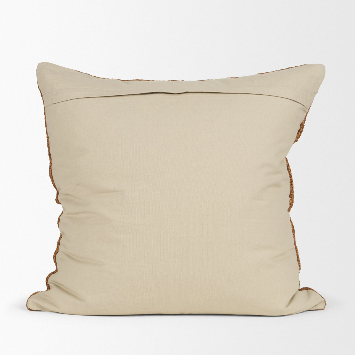 Lowen Copper Rust 22x22 Square Woven Decorative Pillow Cover - Ornate Home